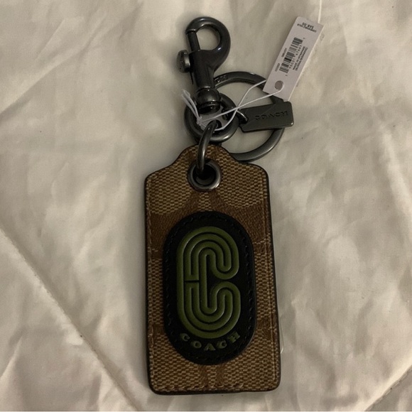 Bottle Opener Key Fob In Signature Canvas - Picture 2 of 3